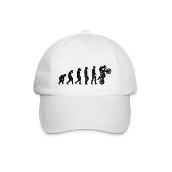 Motorcross Motorcycle Motorbike Fan Motorcyclist - Baseball Cap - white/white - Front