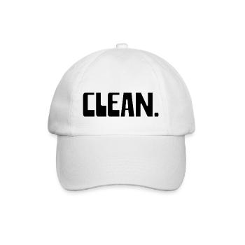 CLEAN - Baseballkappe - Weiß/Weiß - Vorne