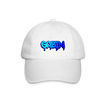 Graffiti prénom Gabin - Casquette classique - blanc/blanc - Devant