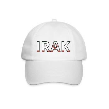 Flag of Iraq - Baseball Cap - white/white - Front