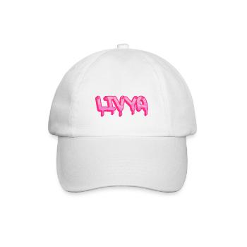 Graffiti Prénom Livya - Casquette classique - blanc/blanc - Devant
