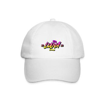 Graffiti Prénom Luna - Casquette classique - blanc/blanc - Devant