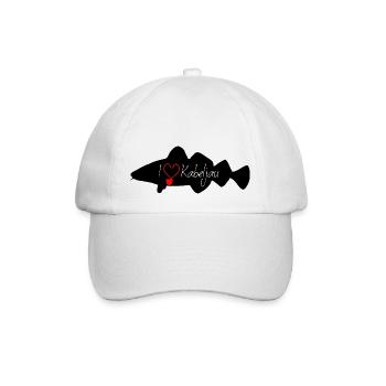 i Love cod black - Baseball Cap - white/white - Front