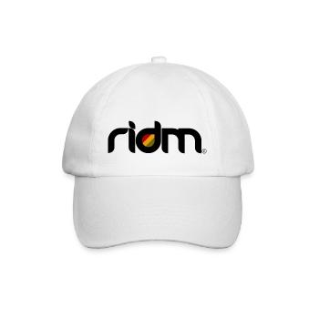 ridm logo - Baseballkappe - Weiß/Weiß - Vorne