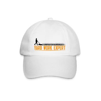 Yard Work Expert 23 - Baseball Cap - white/white - Front