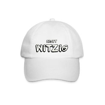 Nicht witzig - Baseballkappe - Weiß/Weiß - Vorne