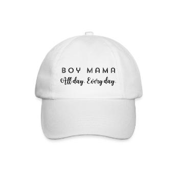 Boy Mom - Baseball Cap - white/white - Front