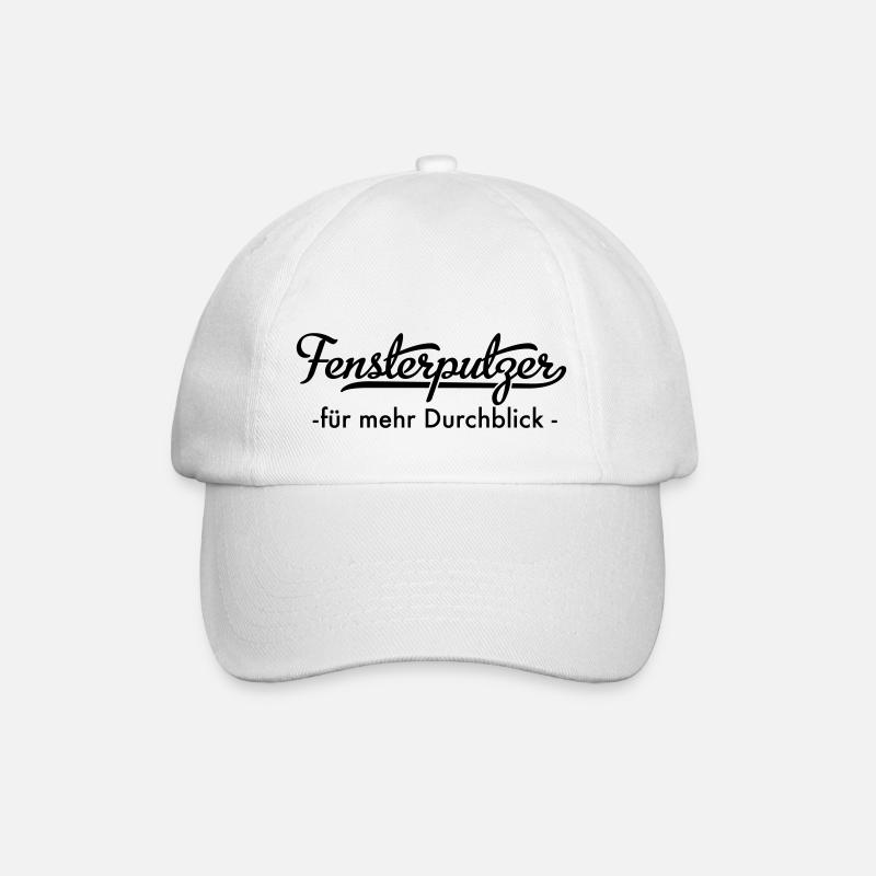 Fensterputzer - Baseballkappe - Weiß/Weiß