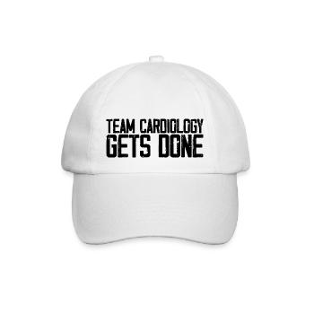 Team Cardiology Gets Done 3 - Baseballkappe - Weiß/Weiß - Vorne