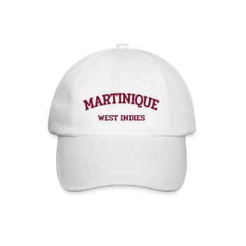 Martinique - Fort-de-France - Karibik West Indies - Baseballkappe - Weiß/Weiß - Vorne