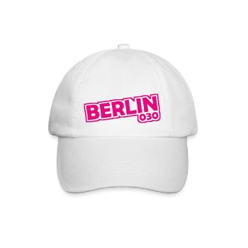 Berlin - 030 - Capitale - Allemagne - Indicatif régional - Casquette classique - blanc/blanc - Devant