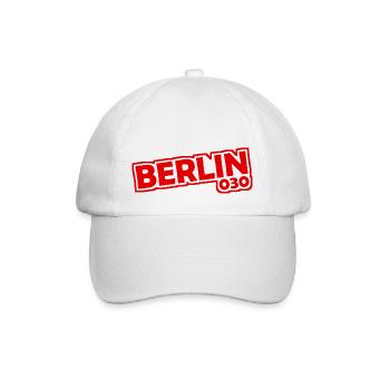 Berlin - 030 - Capitale - Allemagne - Indicatif régional - Casquette classique - blanc/blanc - Devant