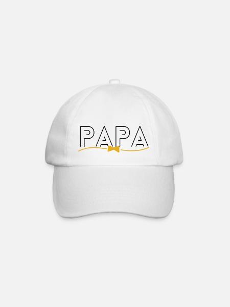 Papa - Casquette classique - blanc/blanc