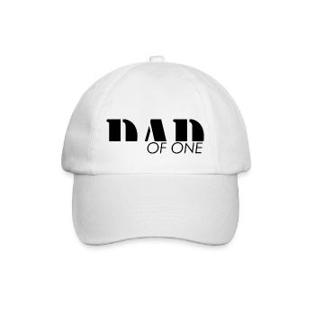 Papa - Dad of one child - Casquette classique - blanc/blanc - Devant