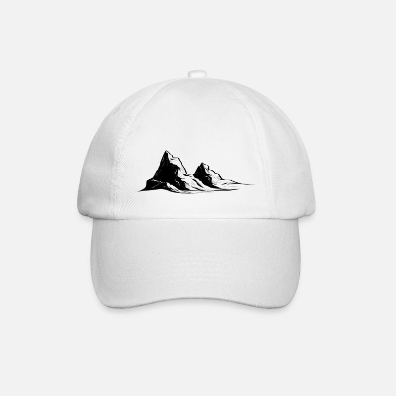 Montagnes - Casquette classique - blanc/blanc