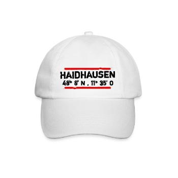 Coordinates Haidhausen in Munich in vintage style - Baseball Cap - white/white - Front