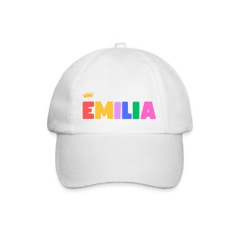 Emilia! Customizable - Baseball Cap - white/white - Front