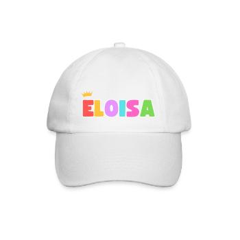 Eloisa! Personalisierbar - Baseballkappe - Weiß/Weiß - Vorne
