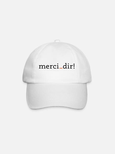merci dir - 2 colors - Baseball Cap - white/white