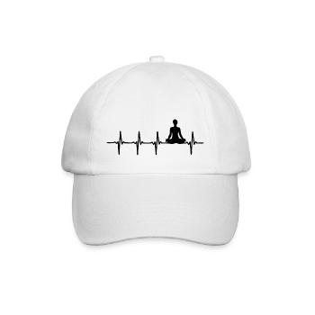 Battement de cœur Yoga - Casquette classique - blanc/blanc - Devant