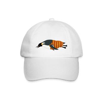 Plongées pingouins (maillot de bain rouge jaune) - Casquette classique - blanc/blanc - Devant