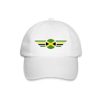 J’aime la Jamaïque, Style Design T-Shirt - Casquette classique - blanc/blanc - Devant