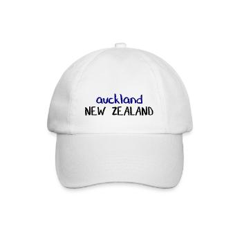 Auckland - New Zealand - Kiwi Aotearoa Neuseeland - Baseball Cap - white/white - Front