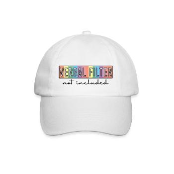 Filtre verbal non inclus 2 - Casquette classique - blanc/blanc - Devant