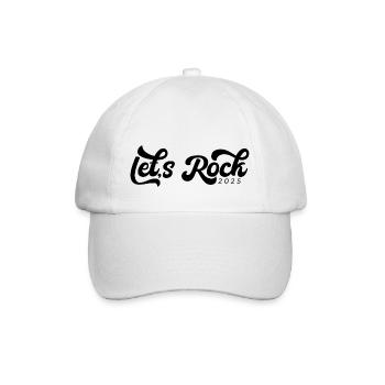2025 Vintage Black Tees, Lets Rock - Baseball Cap - white/white - Front