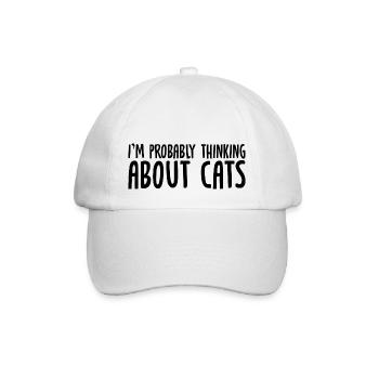 Je pense probablement à Cats 3 - Casquette classique - blanc/blanc - Devant