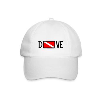 Plongée Plongeur Down Flag Plongée sous-marine Taucher Tauchen - Casquette classique - blanc/blanc - Devant