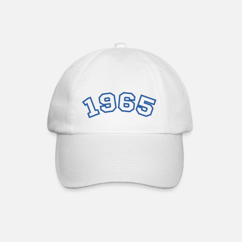 1965 Sport Blau - Baseballkappe - Weiß/Weiß