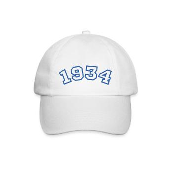 1934 bleu sport - Casquette classique - blanc/blanc - Devant