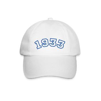 1933 Sport Blau - Baseballkappe - Weiß/Weiß - Vorne