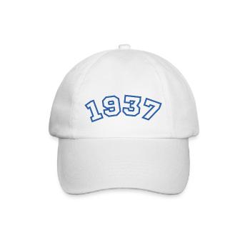 1937 Sport Blue - Baseball Cap - white/white - Front