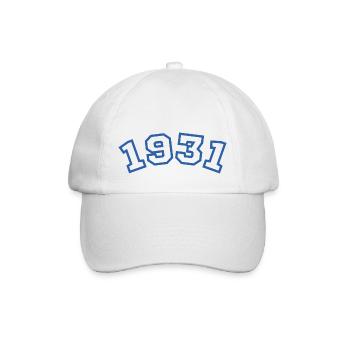 1931 bleu sport - Casquette classique - blanc/blanc - Devant
