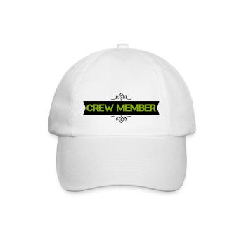 crew member - Baseball Cap - white/white - Front