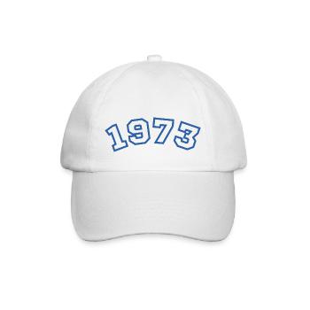 1973 Sport Blau - Baseballkappe - Weiß/Weiß - Vorne