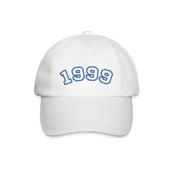 1999 Sport Blau - Baseballkappe - Weiß/Weiß - Vorne