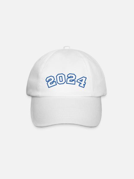 2024 bleu sport - Casquette classique - blanc/blanc
