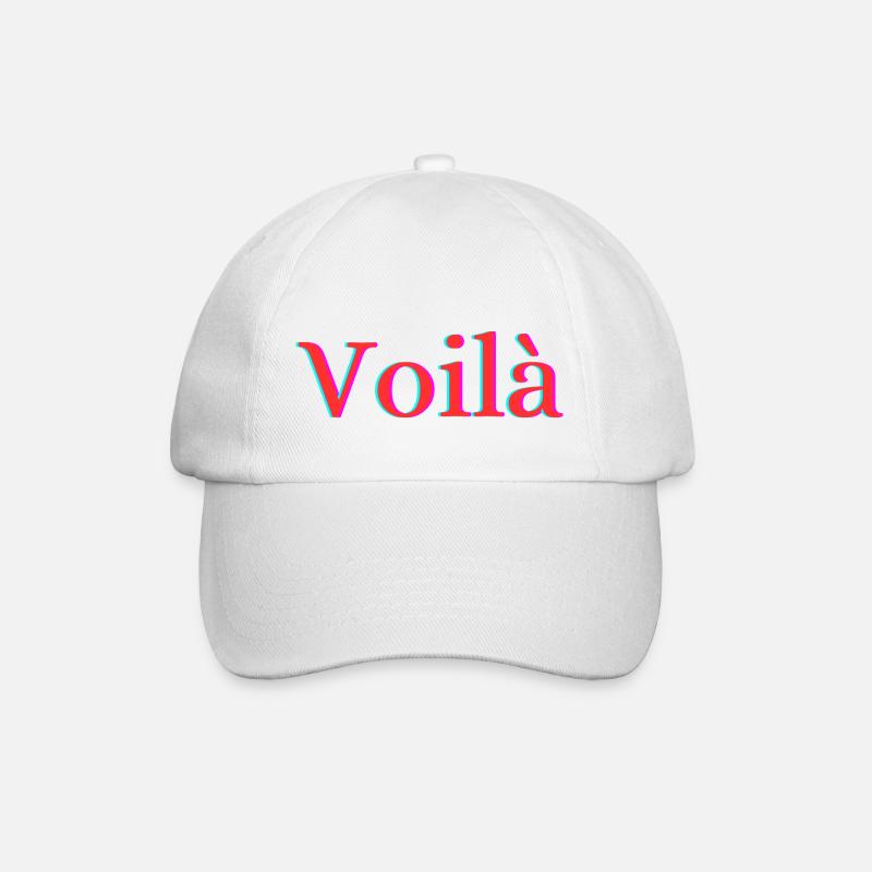 Voilà - Baseballkappe - Weiß/Weiß