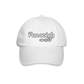 amazigh TIFINAGH AMAZIGH ART AND I AM KABYLE - Baseball Cap - white/white - Front