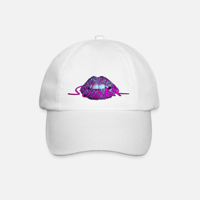 Sugar Lips - Baseball Cap - white/white