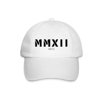 Année de naissance en chiffres romains Fabriqué en 2012 - Casquette classique - blanc/blanc - Devant