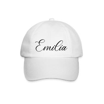 Emilia Name - Baseball Cap - white/white - Front