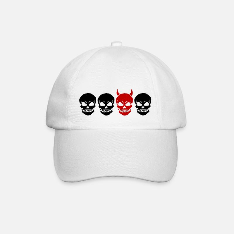 CRÂNE DIFFÉRENT2 -2C - Casquette classique - blanc/blanc