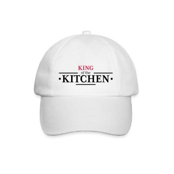 King of the Kitchen - Baseball Cap - white/white - Front