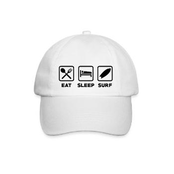 Surf Planche de surf Surfeur Sports nautiques - Casquette classique - blanc/blanc - Devant