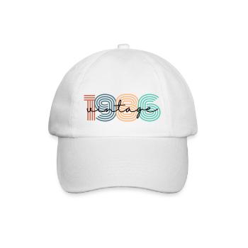 1986 vintage rétro - Casquette classique - blanc/blanc - Devant