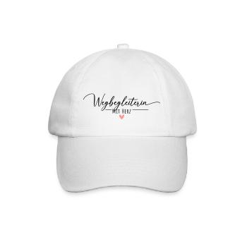 Wegbegleiterin mit Herz - Baseballkappe - Weiß/Weiß - Vorne
